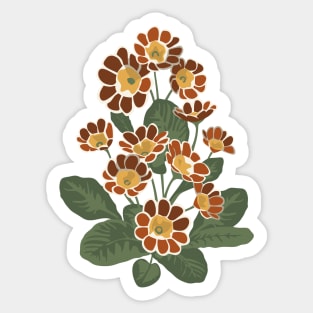 Primula flower pattern Sticker